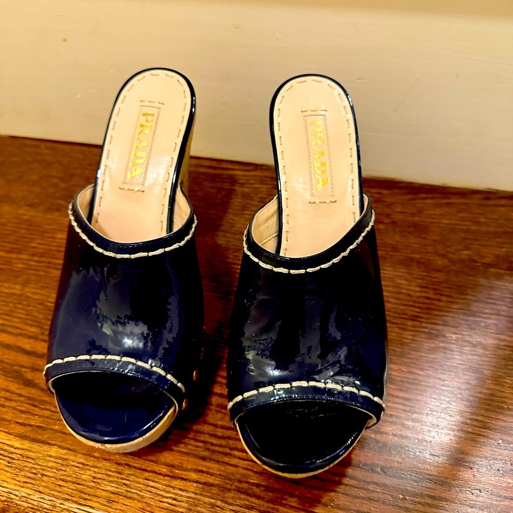 Prada size 6.5 Navy